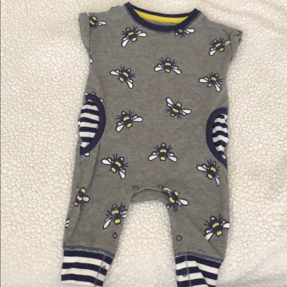 Baby boy bee romper
